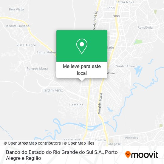 Banco do Estado do Rio Grande do Sul S.A. mapa