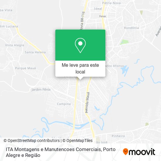 ITA Montagens e Manutencoes Comerciais mapa