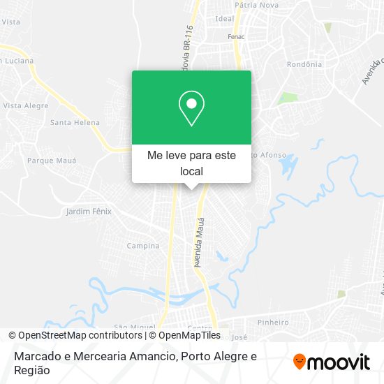 Marcado e Mercearia Amancio mapa