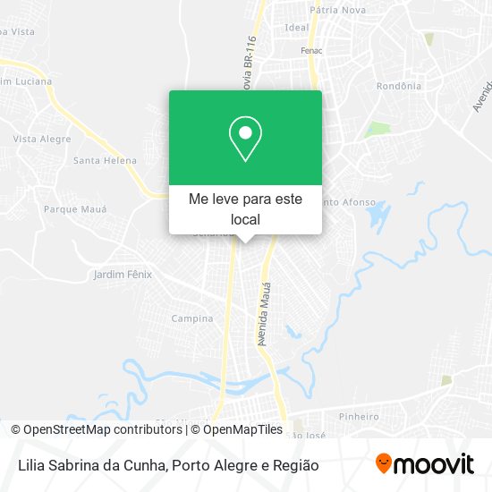 Lilia Sabrina da Cunha mapa