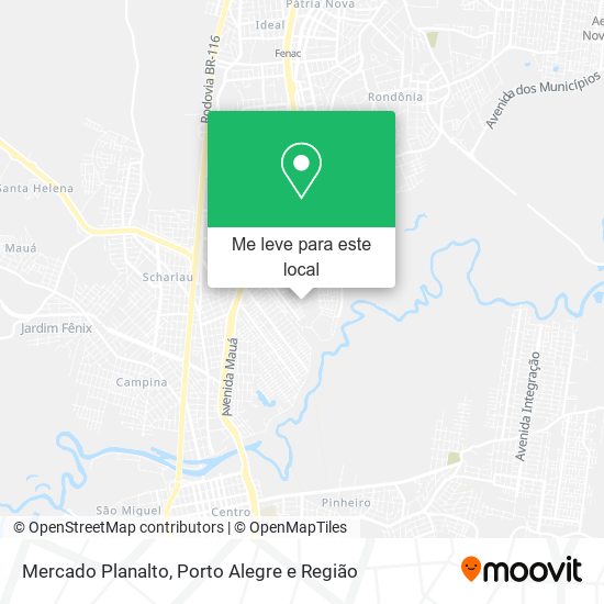 Mercado Planalto mapa