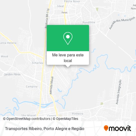 Transportes Ribeiro mapa