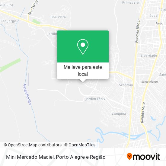 Mini Mercado Maciel mapa