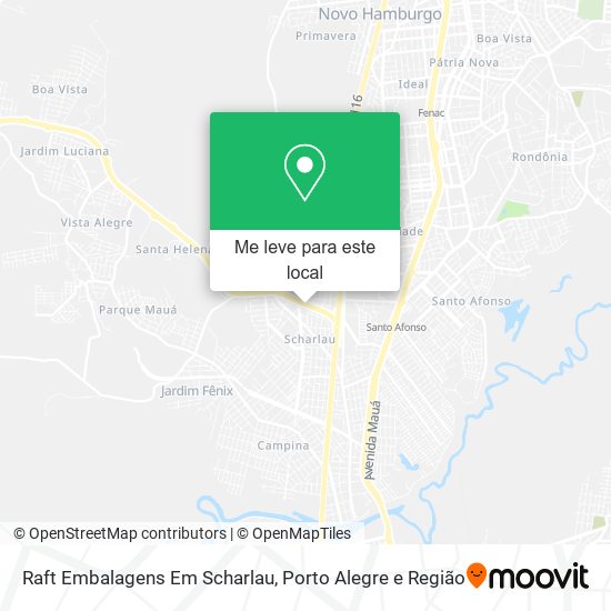 Raft Embalagens Em Scharlau mapa
