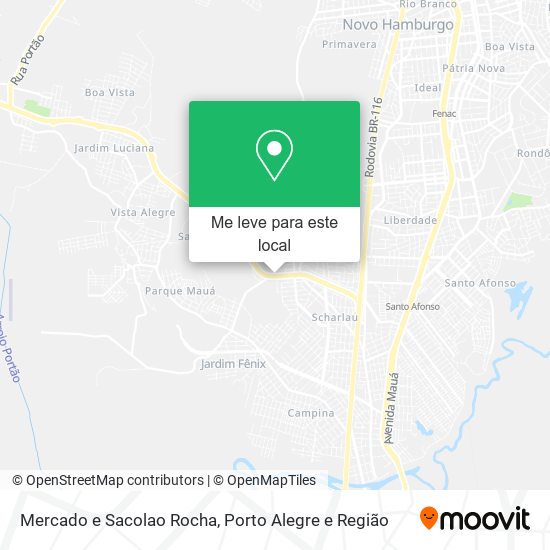 Mercado e Sacolao Rocha mapa