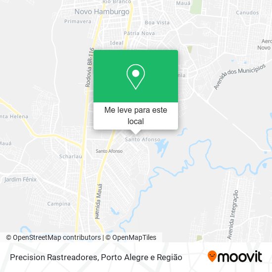 Precision Rastreadores mapa