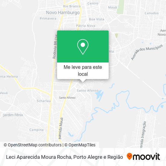 Leci Aparecida Moura Rocha mapa