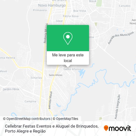 Cellebrar Festas Eventos e Aluguel de Brinquedos mapa