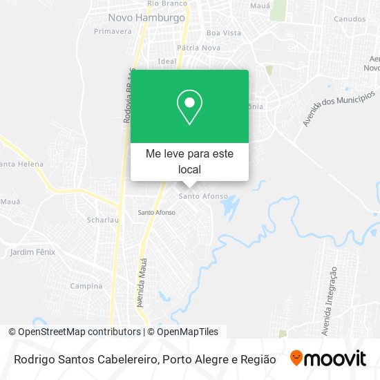 Rodrigo Santos Cabelereiro mapa