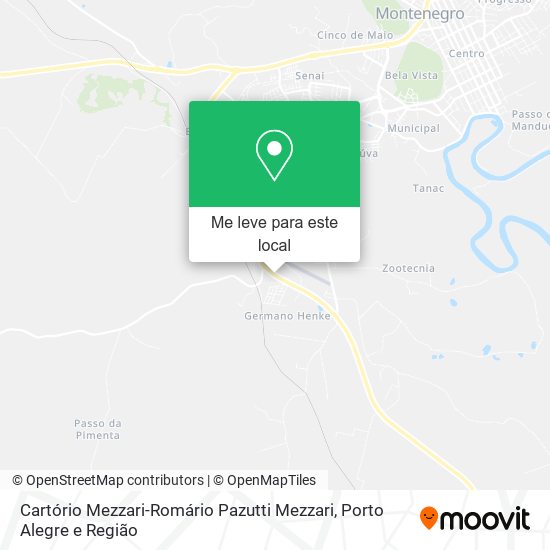 Cartório Mezzari-Romário Pazutti Mezzari mapa
