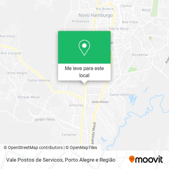 Vale Postos de Servicos mapa