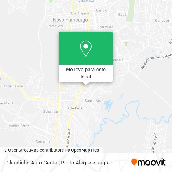 Claudinho Auto Center mapa