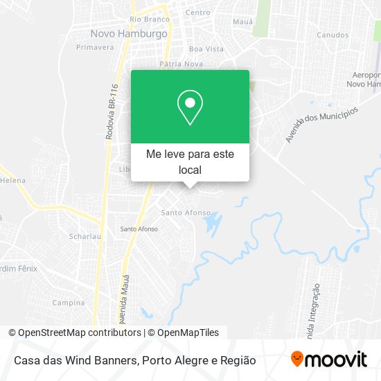 Casa das Wind Banners mapa