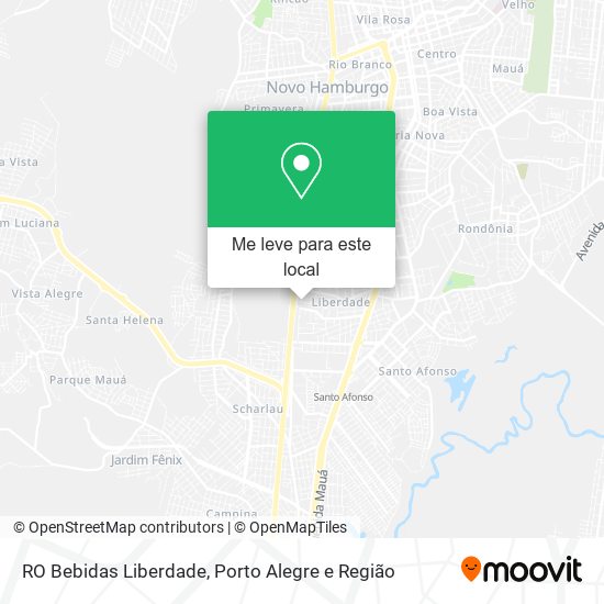 RO Bebidas Liberdade mapa