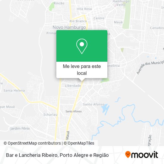 Bar e Lancheria Ribeiro mapa