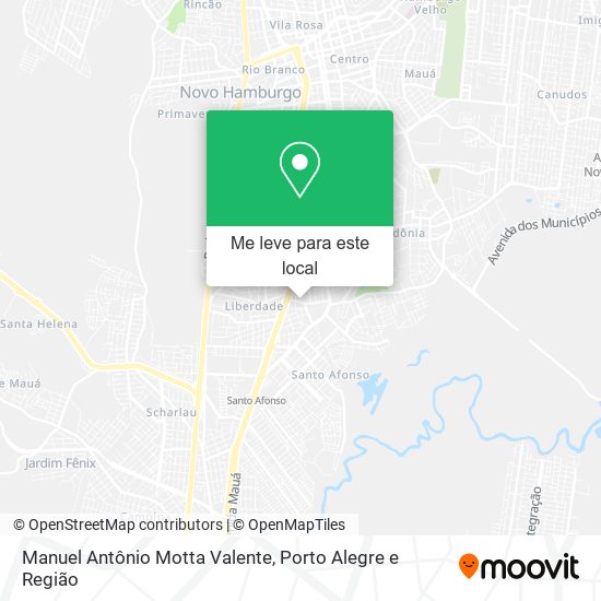 Manuel Antônio Motta Valente mapa