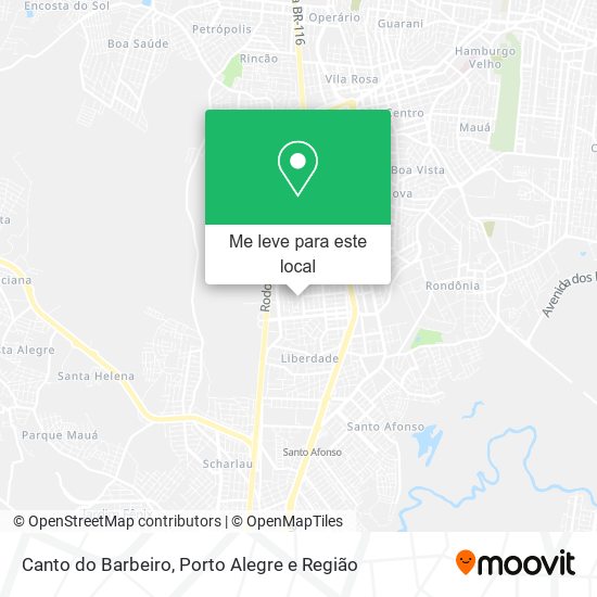 Canto do Barbeiro mapa