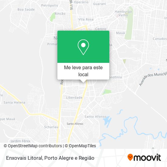 Enxovais Litoral mapa