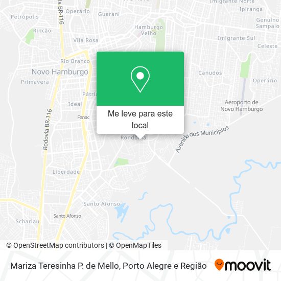 Mariza Teresinha P. de Mello mapa