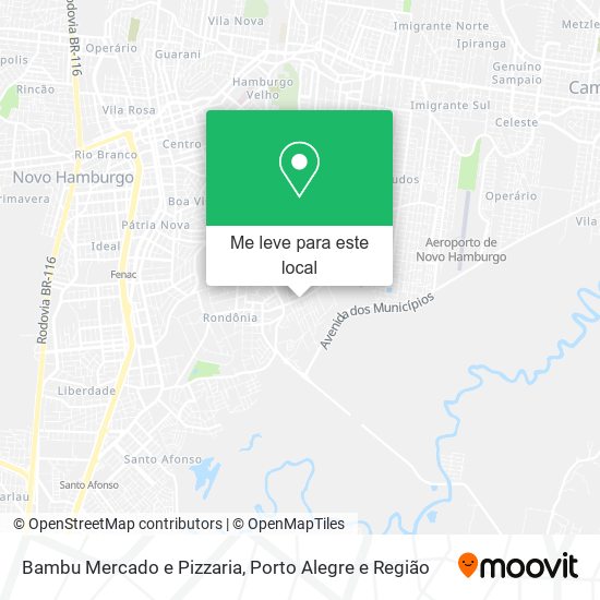 Bambu Mercado e Pizzaria mapa