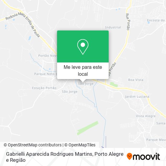 Gabrielli Aparecida Rodrigues Martins mapa