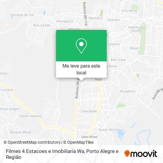 Filmes 4 Estacoes e Imobiliaria Wa mapa