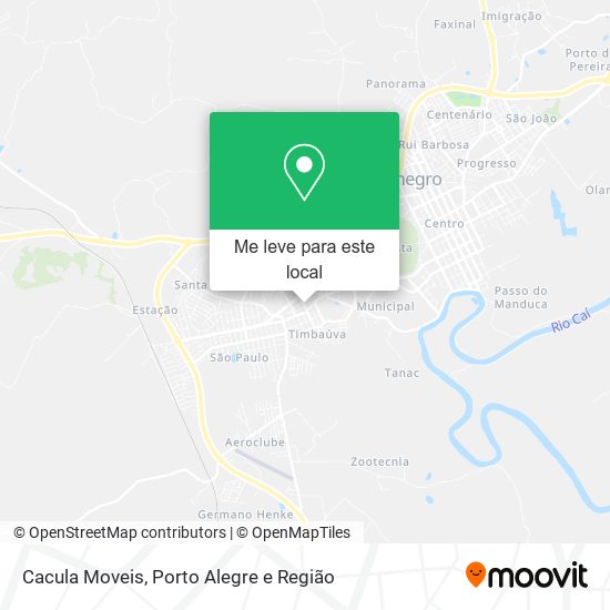 Cacula Moveis mapa