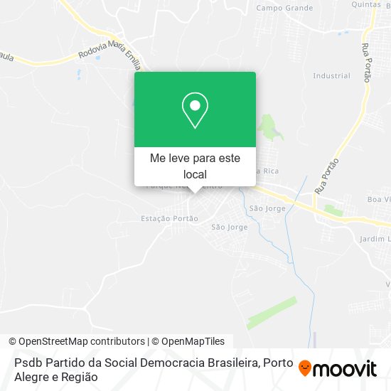 Psdb Partido da Social Democracia Brasileira mapa