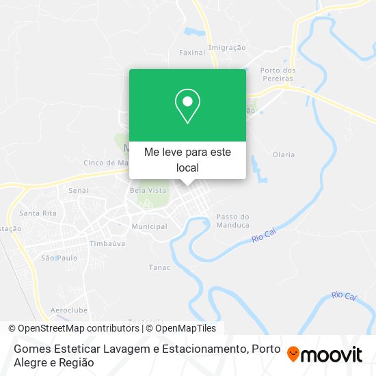 Gomes Esteticar Lavagem e Estacionamento mapa