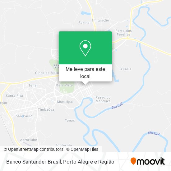 Banco Santander Brasil mapa