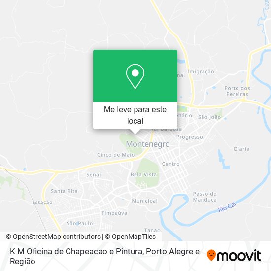 K M Oficina de Chapeacao e Pintura mapa