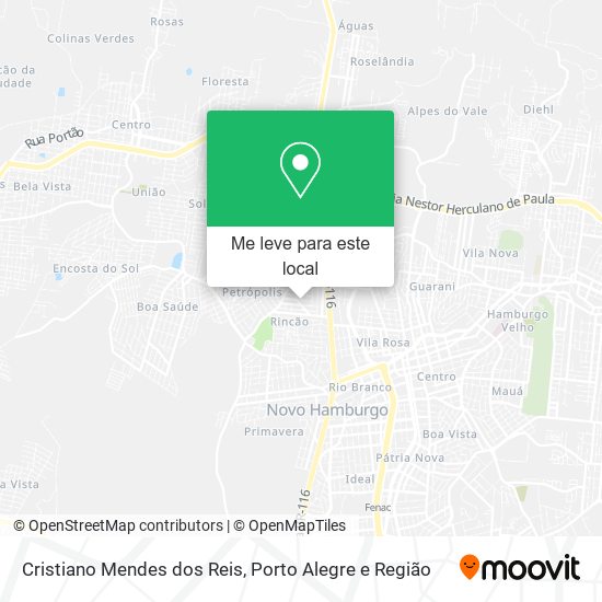 Cristiano Mendes dos Reis mapa