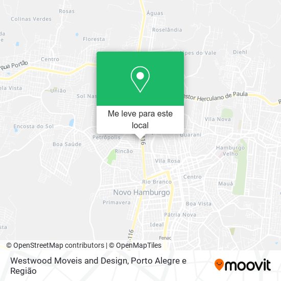 Westwood Moveis and Design mapa