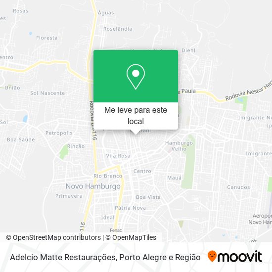 Adelcio Matte Restaurações mapa