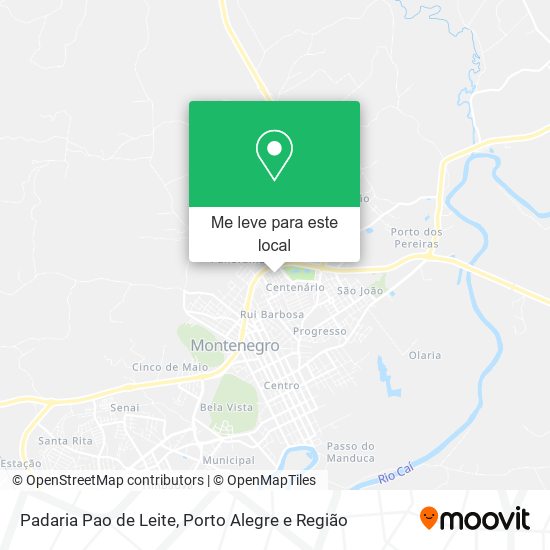 Padaria Pao de Leite mapa