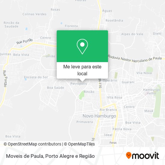 Moveis de Paula mapa