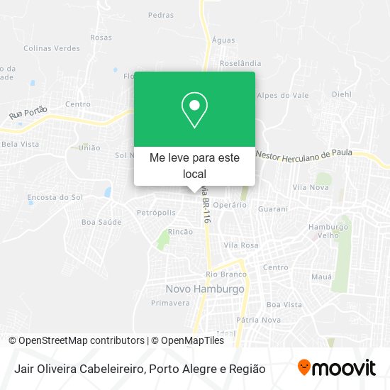 Jair Oliveira Cabeleireiro mapa