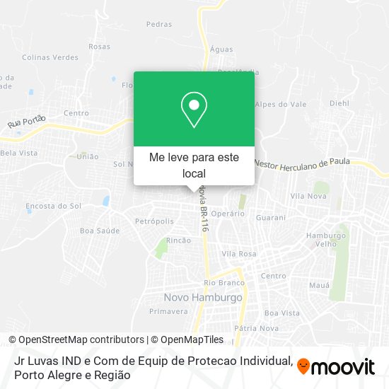 Jr Luvas IND e Com de Equip de Protecao Individual mapa