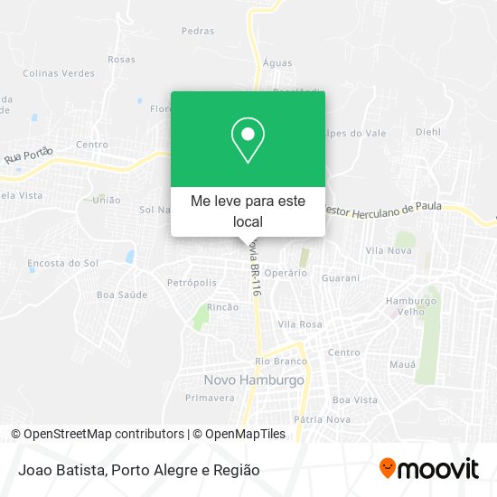 Joao Batista mapa