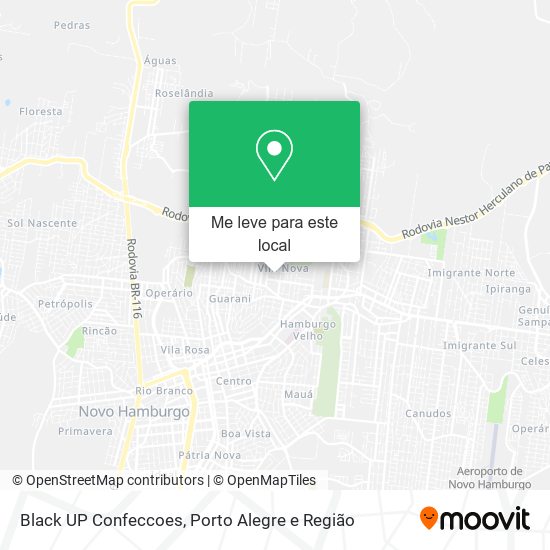 Black UP Confeccoes mapa