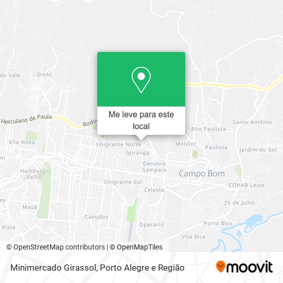 Minimercado Girassol mapa