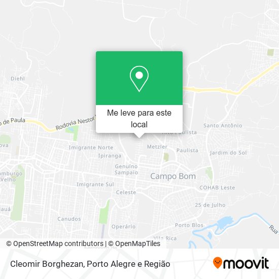 Cleomir Borghezan mapa