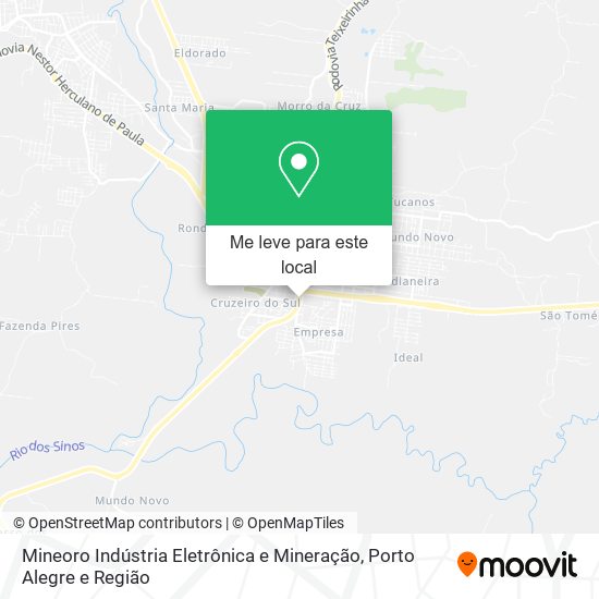 Mineoro Indústria Eletrônica e Mineração mapa