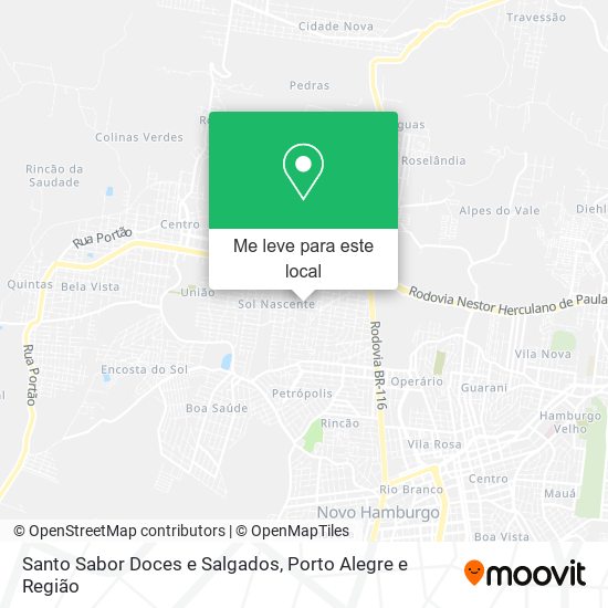 Santo Sabor Doces e Salgados mapa