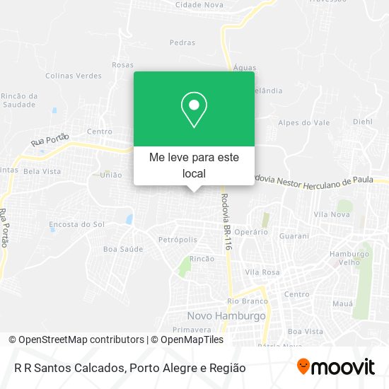 R R Santos Calcados mapa