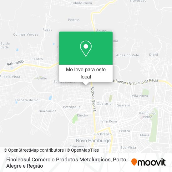 Finoleosul Comércio Produtos Metalúrgicos mapa