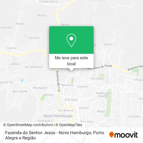 Fazenda do Senhor Jesus - Novo Hamburgo mapa
