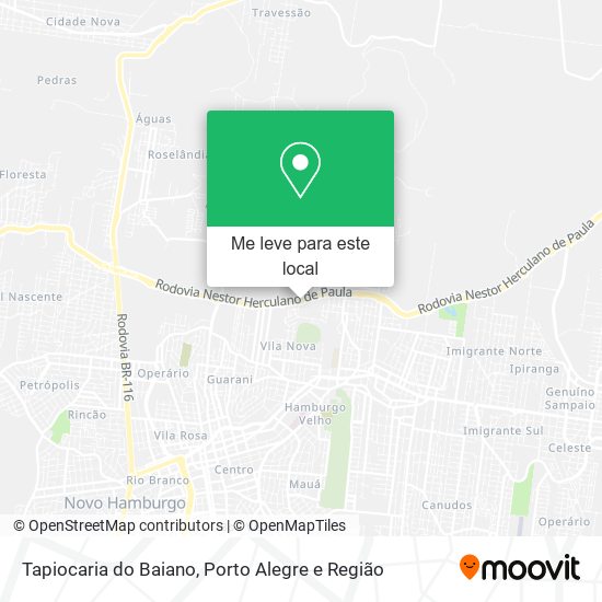 Tapiocaria do Baiano mapa