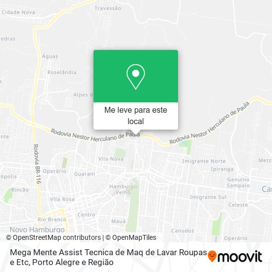 Mega Mente Assist Tecnica de Maq de Lavar Roupas e Etc mapa