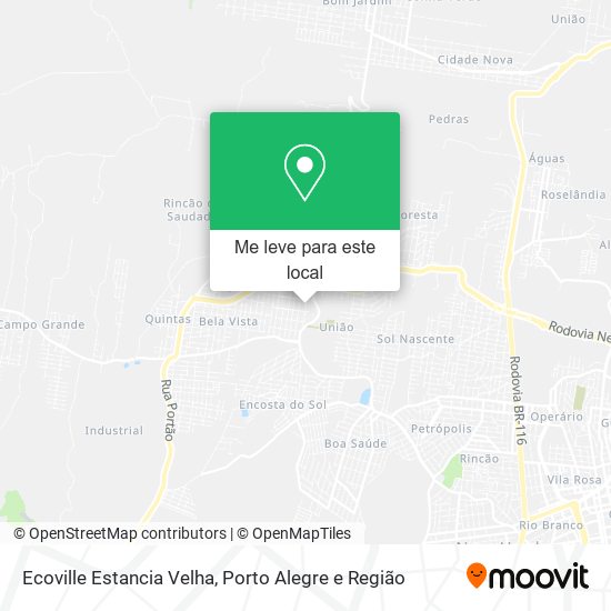Ecoville Estancia Velha mapa